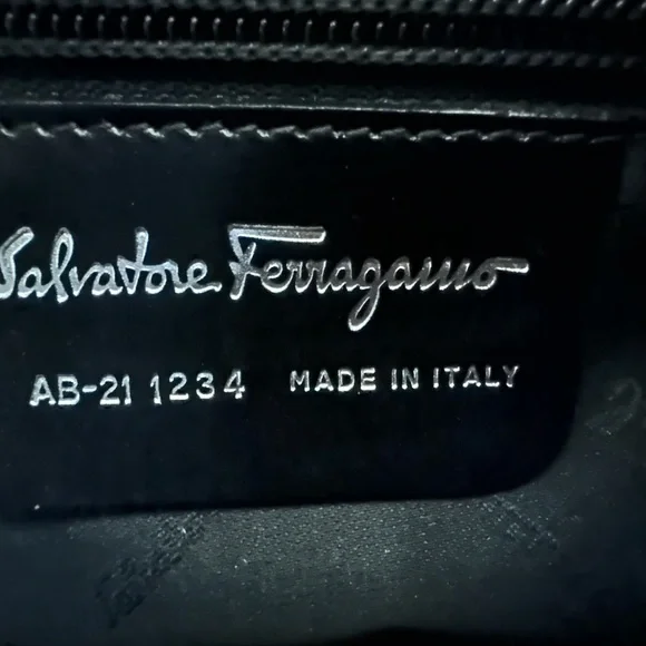 Salvatore Ferragamo taupe and yellow bag with double straps AB-21 1234 - Picture 6 of 7